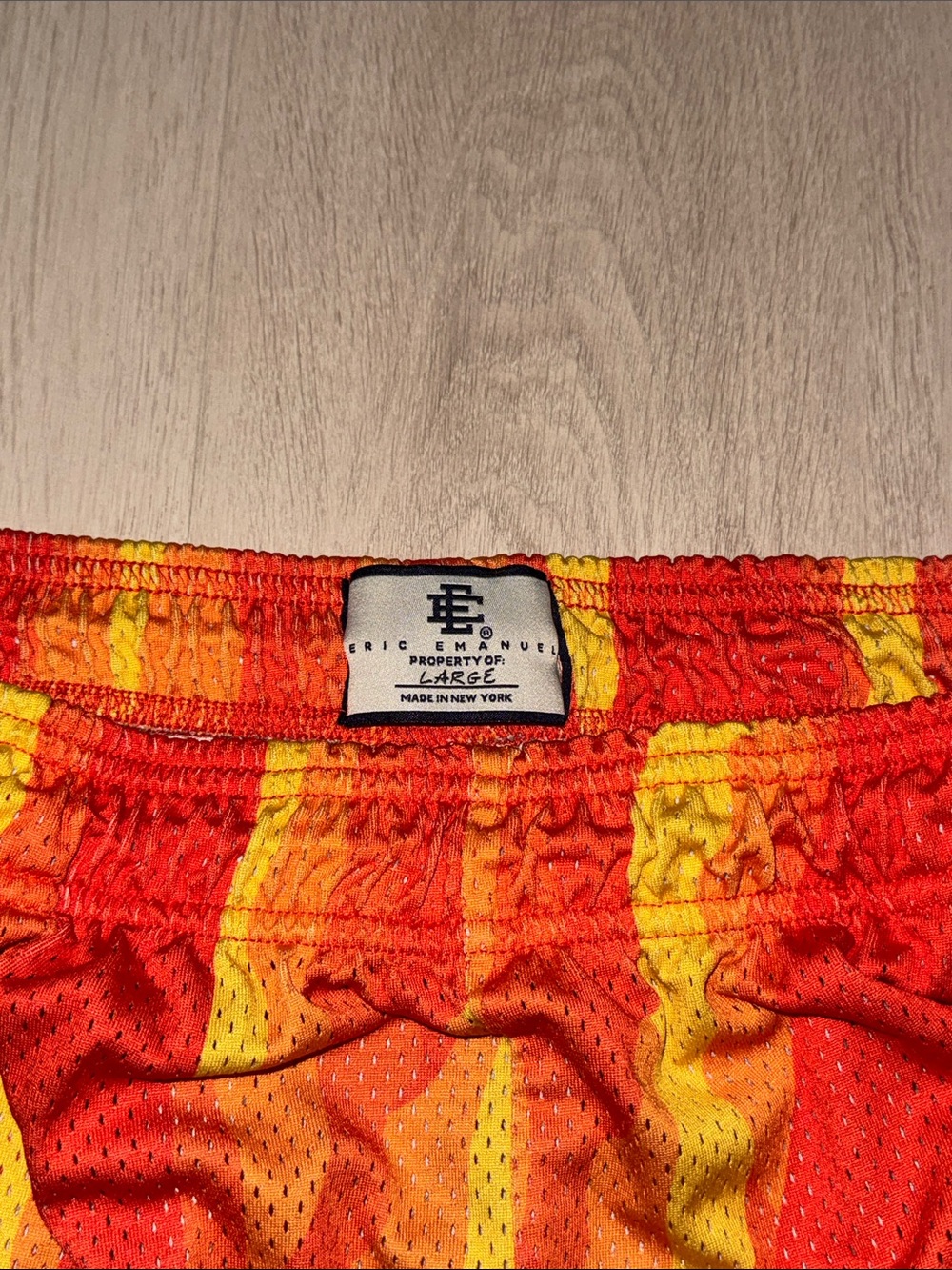 Eric Emanuel Men's Sunrise Graphic Athletic Shorts - Statue of Liberty NYC - Picture 3 of 4